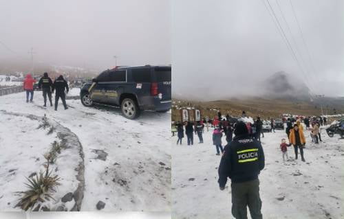Monta policía de Toluca, operativo de seguridad en inmediaciones del Nevado de Toluca